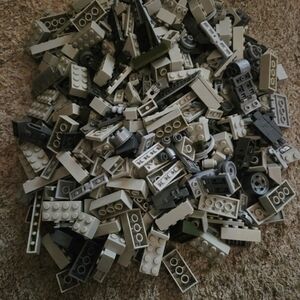 Building Blocks Set - Gray, Unbranded